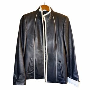 Yigal Azrouel Elegant Black Leather Jacket